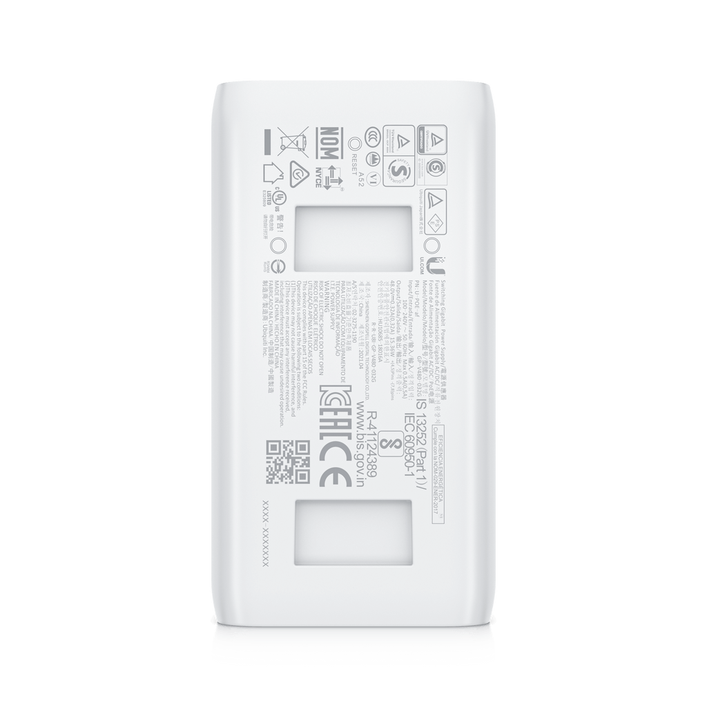 מזרק מתח יוביקיוטי Ubiquiti U-POE-AF PoE Injector 48V