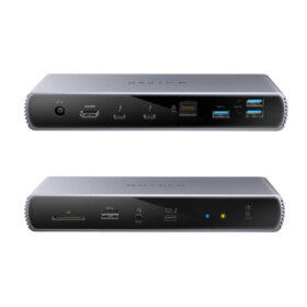 תחנת עגינה 11 חיבורים Thunderbolt 4 Dock בצבע כסוף HyperDrive | HDTB4D | 11 Port | USB 3.2 Gen 2