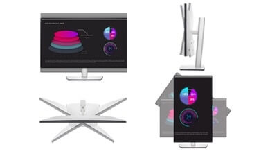 מסך מחשב דל Dell U2722D QHD IPS UltraSharp 27 Monitor