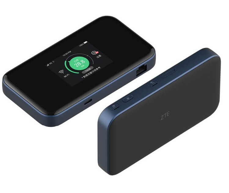 נתב סלולרי נייד דור 5 עם סוללה - ZTE | MU5001| 5G | WiFi 6 | 3.8Gbps | Portable Router