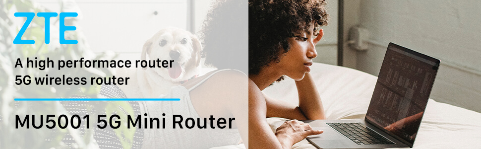 נתב סלולרי נייד דור 5 עם סוללה - ZTE MU5001 5G WiFi 6 3.8Gbps Portable Router