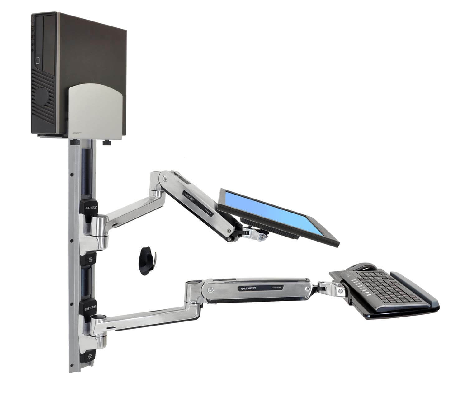 מערכת תלייה ארגונומית לזרועות משולבת לקיר Ergotron | 45-358-026 – תמונה 4
