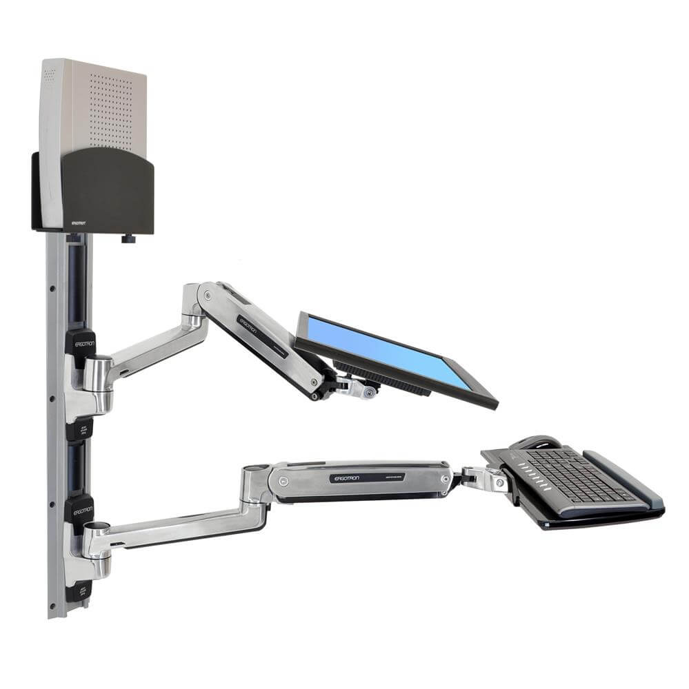 מערכת תלייה ארגונומית לזרועות משולבת לקיר Ergotron | 45-358-026 – תמונה 2