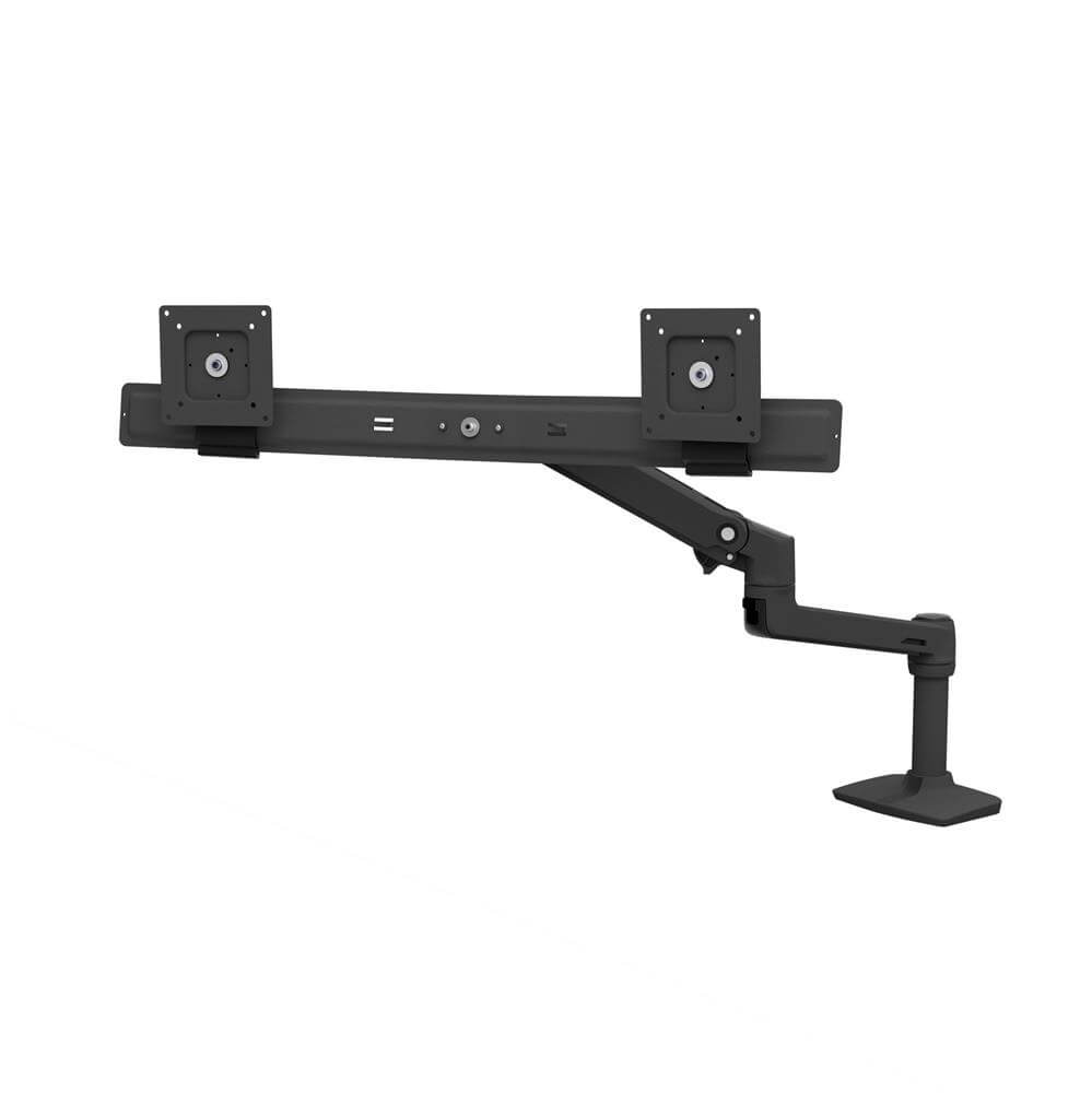 זרוע ארגונומית שולחנית יוקרתית ל 2 מסכים עד 25" אינץ' Ergotron | 45-489-216 – תמונה 4