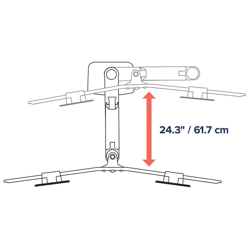 זרוע ארגונומית שולחנית יוקרתית ל 2 מסכים עד 25" אינץ' Ergotron | 45-489-216 – תמונה 11