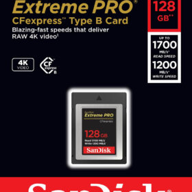 כרטיס זיכרון SanDisk Extreme Pro CFexpress® Card Type B | SDCFE-128G-GN4NN | 128GB