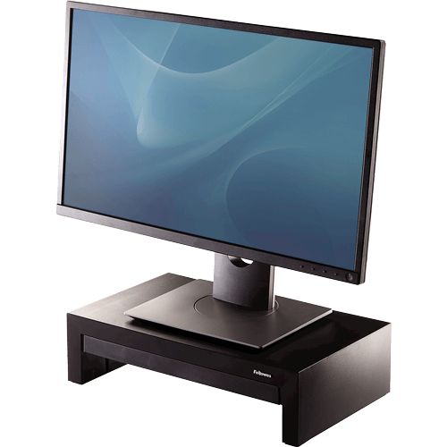 מעמד הגבהה שולחני מעוצב עם מגרה למסך Fellowes | DER8038101 | Designer Suites – תמונה 2