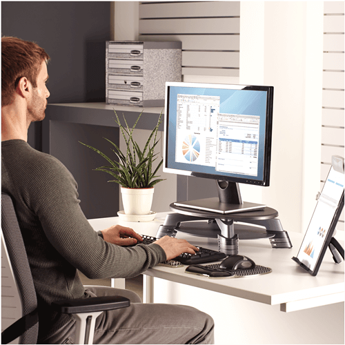 מעמד הגבהה שולחני מסתובב למסך Fellowes | DER91450 – תמונה 6