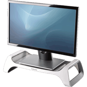 מעמד הגבהה שולחני מעוצב בלבן למסך Fellowes | DER9311102 | I-Spire Series