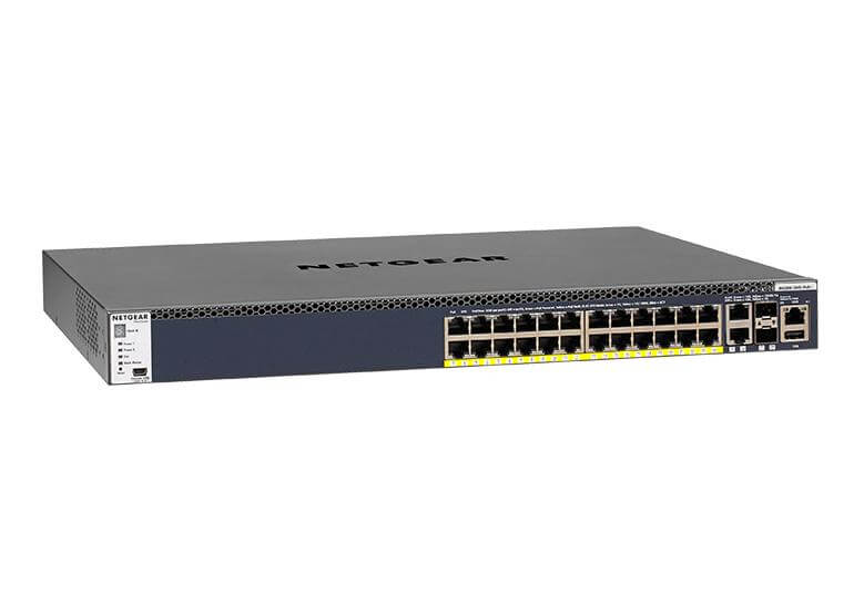 רכזת נטגיר 24 יציאות מתג מנוהל NETGEAR| GSM4328PA | 24x1G PoE+ 480W Switch