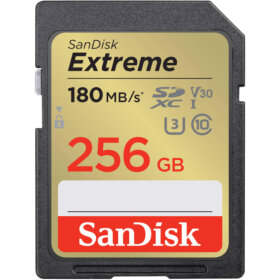 כרטיס זיכרון SanDisk Extreme SD UHS-I Card | SDSDXVV-256G-GNCIN | 256GB
