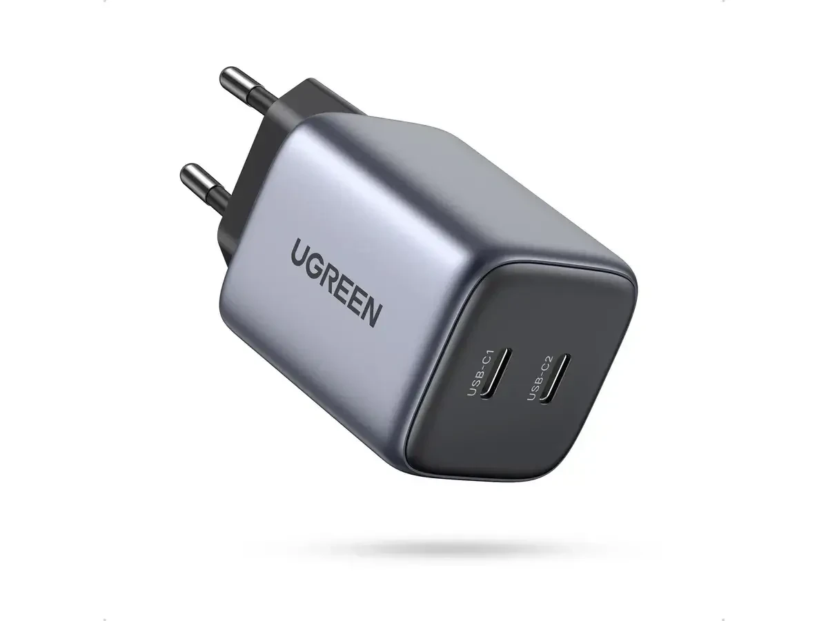 מטען קיר 2 חיבורים Type-C הספק 45W בצבע שחור UGREEN | 90573 | GaN Fast Charger – תמונה 2