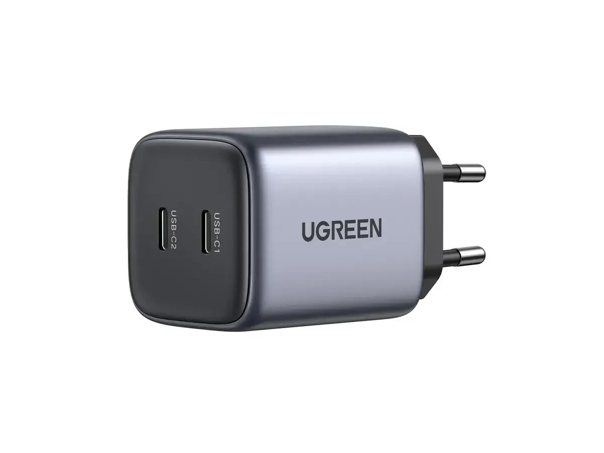 מטען קיר 2 חיבורים Type-C הספק 45W בצבע שחור UGREEN | 90573 | GaN Fast Charger – תמונה 3
