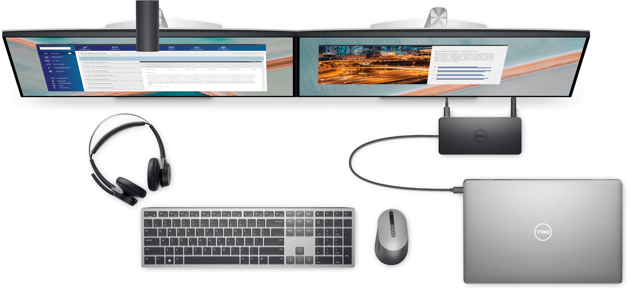 תחנת עגינה אוניברסלית דל Dell  UD22  USB-C  Universal Dock