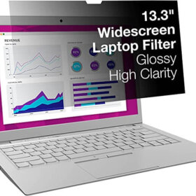 מגן נגד השתקפות למחשב נייד 3M™ | HC140W9B | COMPLY™ Flip Attach 14' | Gold Privacy | High Clarity
