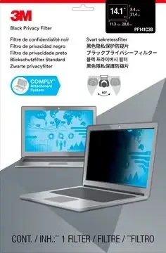מגן נגד השתקפות למחשב נייד '3M™ | PF141C3B | COMPLY™ Flip Attach 14.1