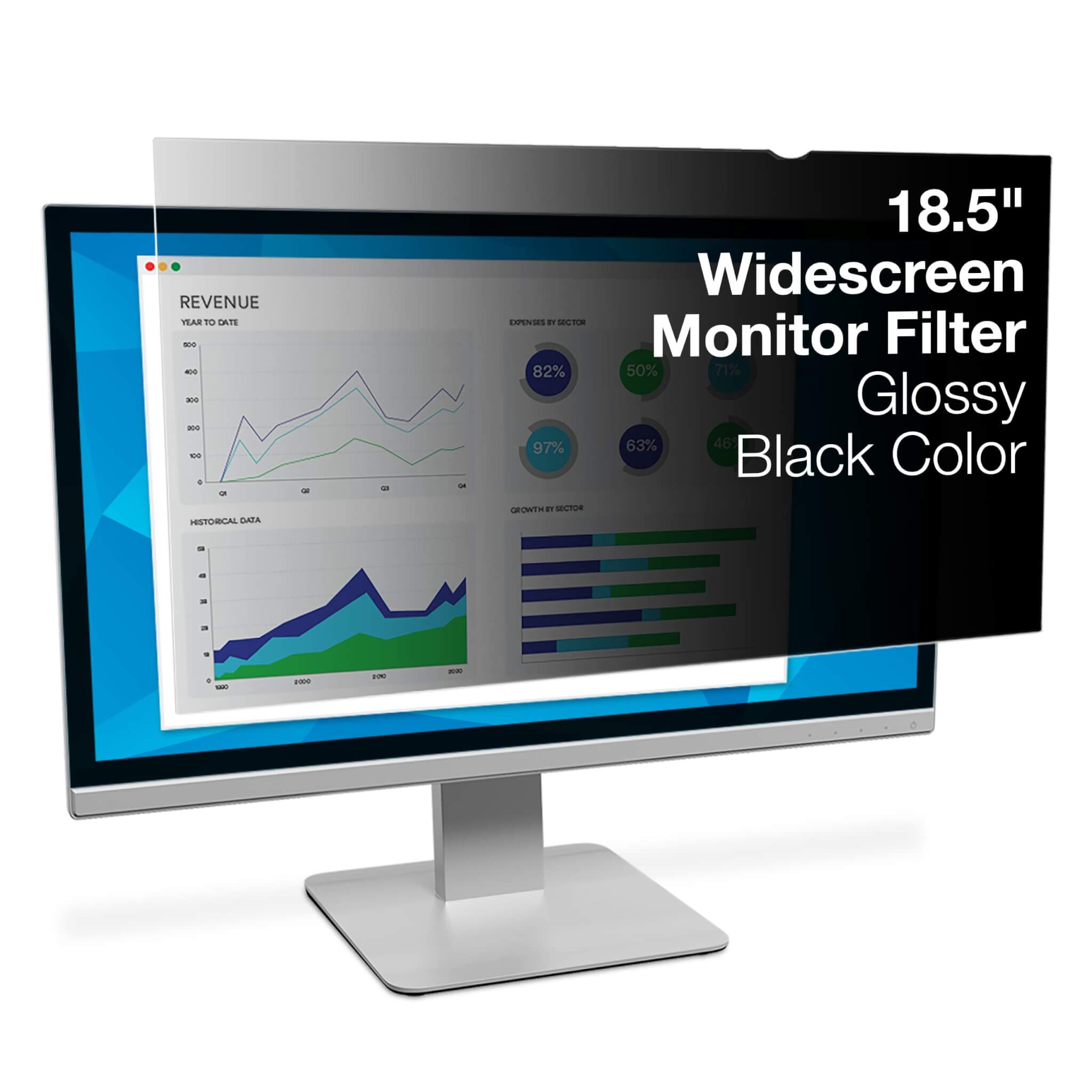 מגן נגד השתקפות למסך מלא 3M™ | PF185W9B | Full Screen Monitor | "18.5