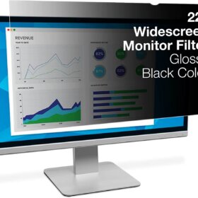 מגן נגד השתקפות למסך מלא 3M™ | PF220W1B | Full Screen Monitor | "22