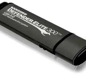 כונן מוצפן רמה 3 חיבור מוסמך Kanguru | KDFE300-8G | Defender Elite300™ | USB 3.0