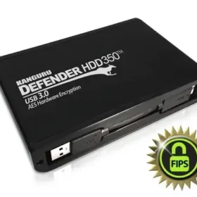 כונן קשיח מוצפן חיבור מוסמך Kanguru | KDH3B-350F-2T | 350 HDD/SSD | USB | AES Hardware Encrypted Drive