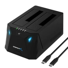 תחנת עגינה לכונן קשיח מסוג USB Type-C SATA 2.5 אינץ' ו-3.5 אינץ' SABRENT | EC-CH2B