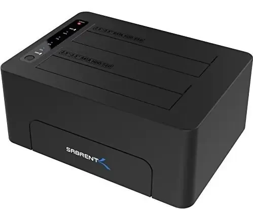 תחנת עגינה לכונן קשיח USB 3.0 ל-SATA Dual Bay עבור HDD, SSD גודל 2.5/3.5 SABRENT | EC-DSK2