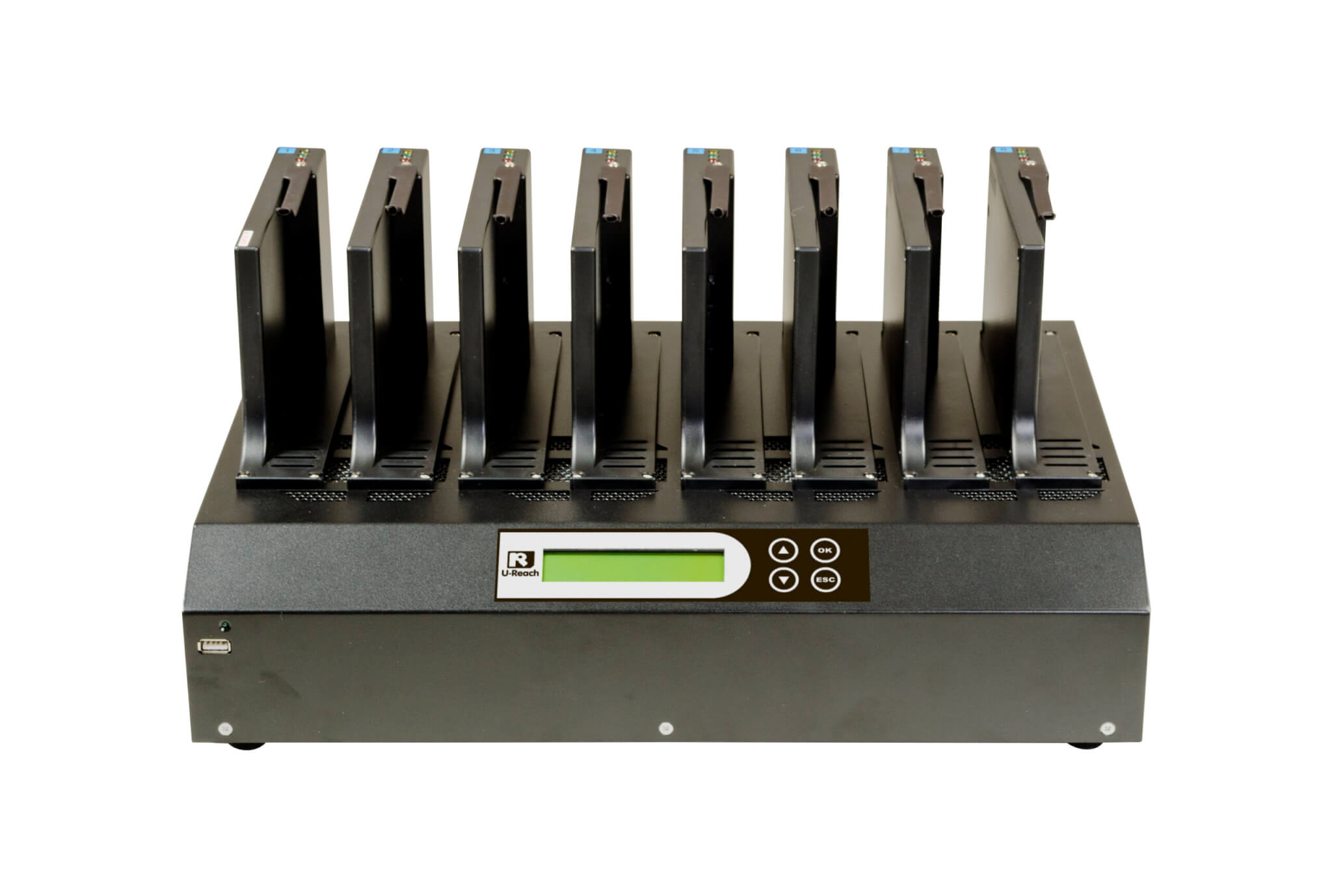 שכפול וניקוי 1 עד 7 SATA II HDD/SSD במהירות של עד 18GB לדקה UREACH | IT700H