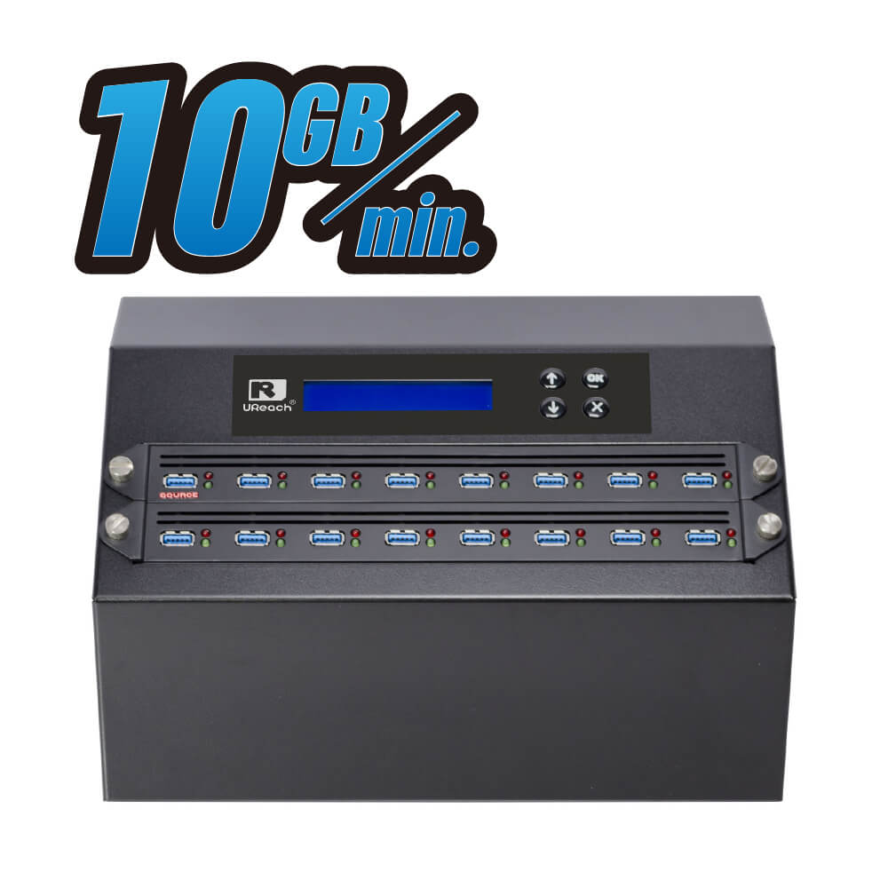 משכפל 1 עד 15 חיבור USB3.1 ללא צורך במחשב לפעולה UREACH | UB3916V3
