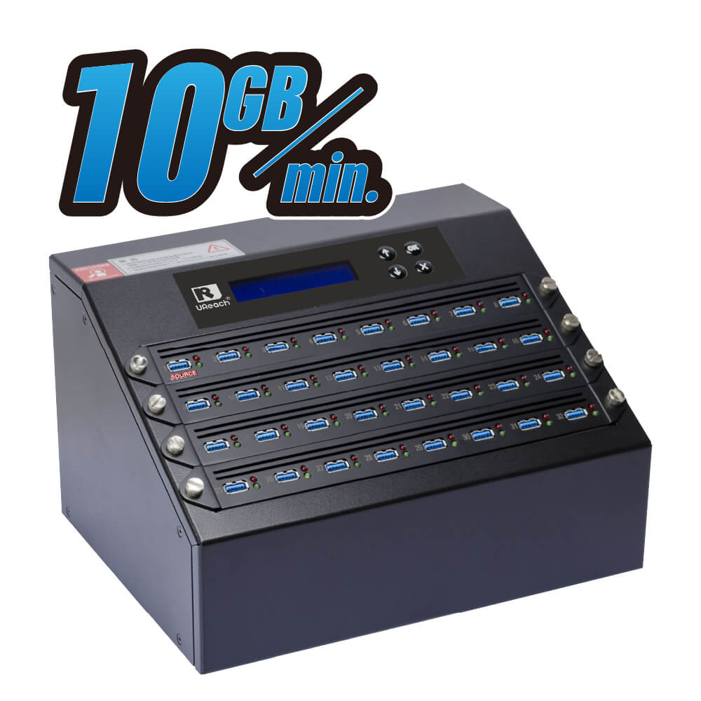 משכפל 1 עד 31 חיבור USB3.1 ללא צורך במחשב לפעולה UREACH | UB3932V3