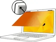 מגן נגד השתקפות למחשב נייד 3M™ | GF133W9B | COMPLY™ Flip Flip 13.3 | Gold Privacy