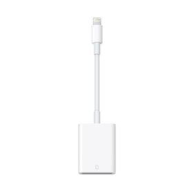 קורא מצלמה לכרטיסי ברק לכרטיס SD בצבע לבן Apple | MJYT2ZM/A