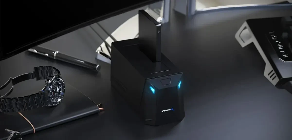 תחנת עגינה לכונן קשיח חיצוני מסוג USB 3.0 ל-SATA גודל 2.53.5 אינץ' SABRENT EC-UBLB