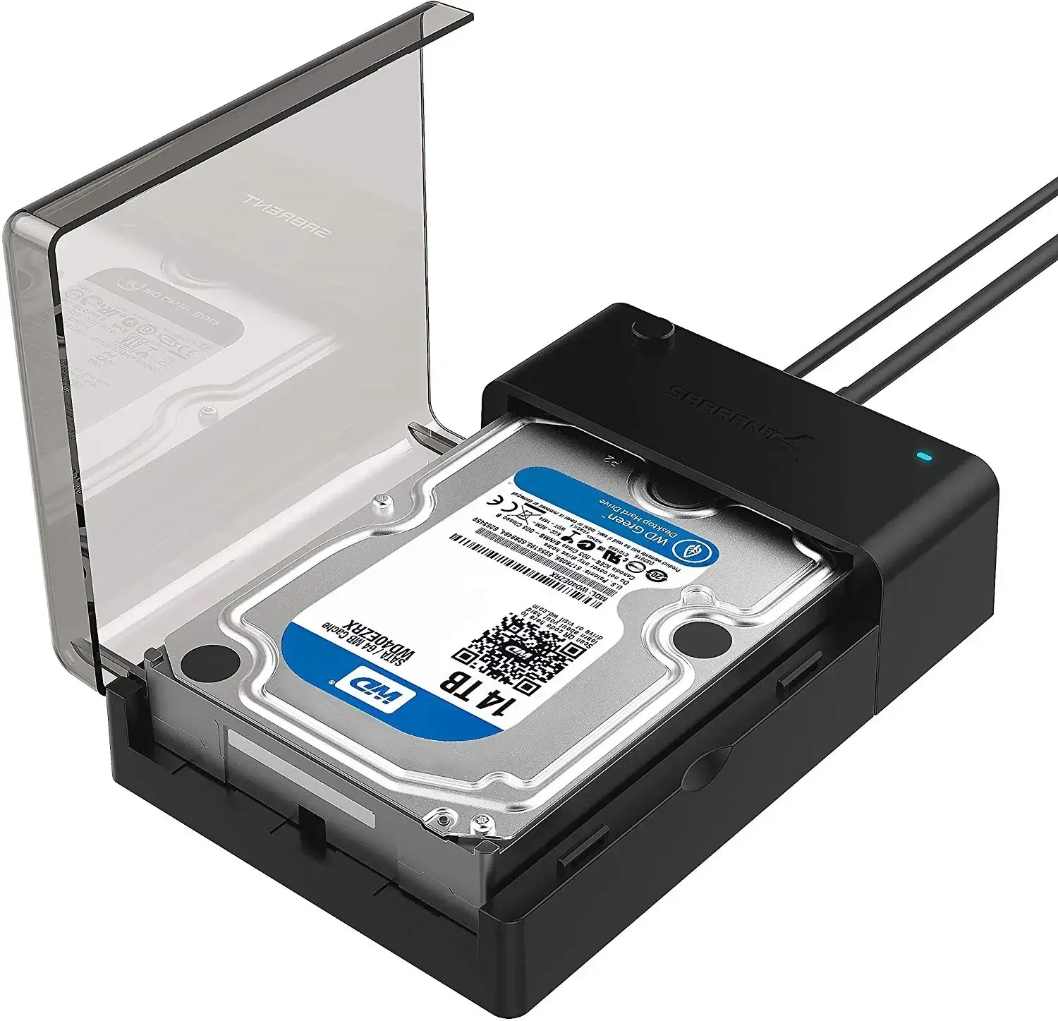 תחנת עגינה לכונן קשיח חיצוני מסוג USB 3.0 ל-SATA כולל מתג הפעלה/כיבוי SABRENT | EC-DFLT