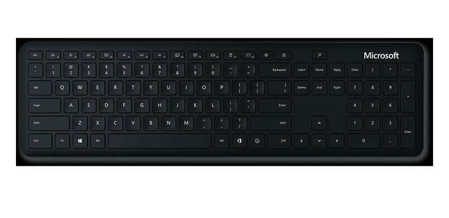 מקלדת אלחוטית חיבור USB4.0 עד 10 מטר חברת מיקרוסופט Microsoft QSZ-00015 Bluetooth