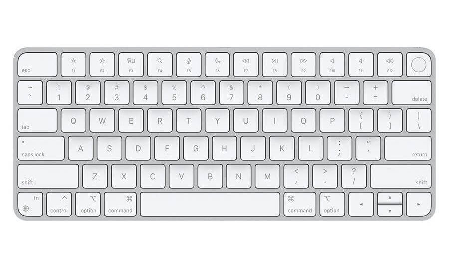 מקלדת אלחוטית כולל טביעת אצבע חיבור USB-C חברת אפל Apple MK293HBA Magic Keyboard