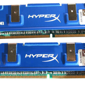 זיכרון RAM כולל 1GB HyperX PC3200 DDR בצבע כחול HyperX KHX3200AK21G
