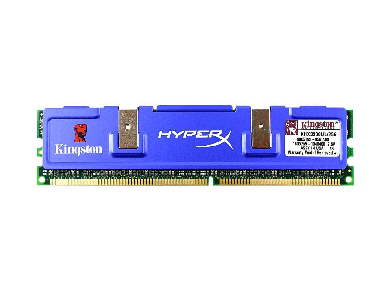 זיכרון RAM כולל 256GB HyperX PC3200 DDR בצבע כחול HyperX KHX3200UL256