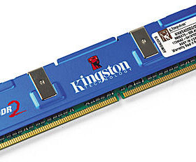 זיכרון RAM כולל 256MB HyperX PC5400 DDR בצבע כחול HyperX KHX5400D2256