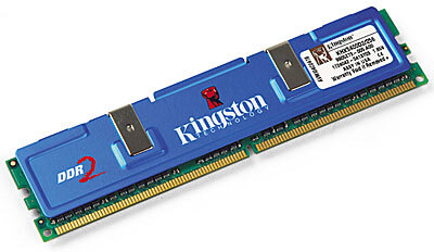 זיכרון RAM כולל 512MB HyperX PC5400 DDR בצבע כחול HyperX KHX5400D2512