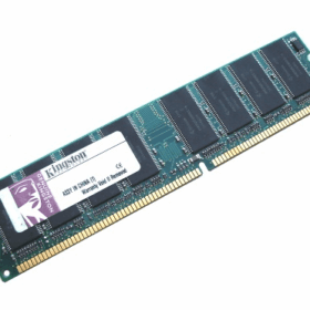 זיכרון כולל 1GB DDR-333MHz PC2700 Non-ECC Unbuffered CL2.5 בצבע ירוק HyperX KTA-G53331G