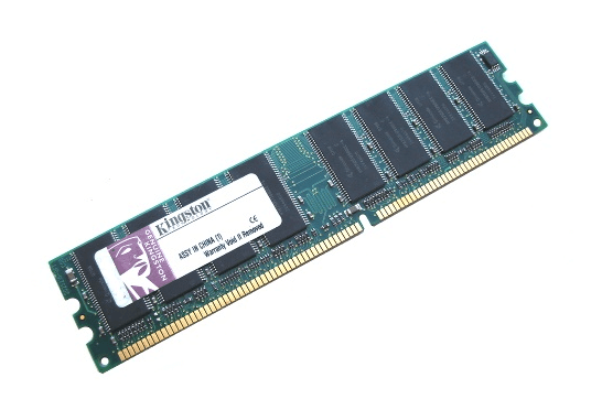 זיכרון כולל 1GB DDR-333MHz PC2700 Non-ECC Unbuffered CL2.5 בצבע ירוק HyperX KTA-G53331G