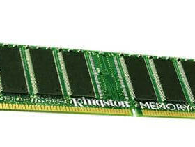 זיכרון כולל 1GB PC133 133MHz ECC Registered CL3 בצבע ירוק HyperX KTC-PRL1331024A