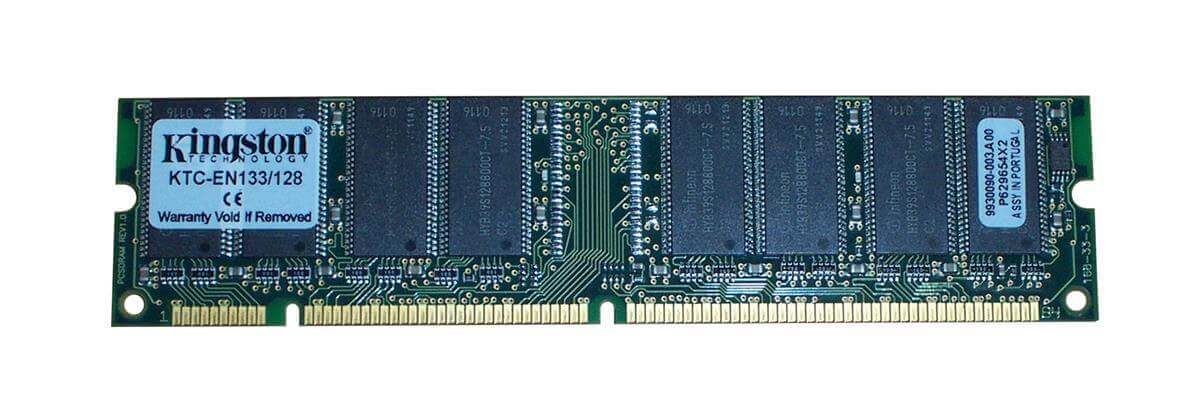 זיכרון כולל 256MB 133MHz non-ECC Unbuffered CL3 בצבע ירוק HyperX KTC-EN133256