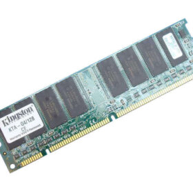 זיכרון כולל 512MB PC100 100MHz non-ECC Unbuffered CL3 בצבע ירוק HyperX KTA-G4512