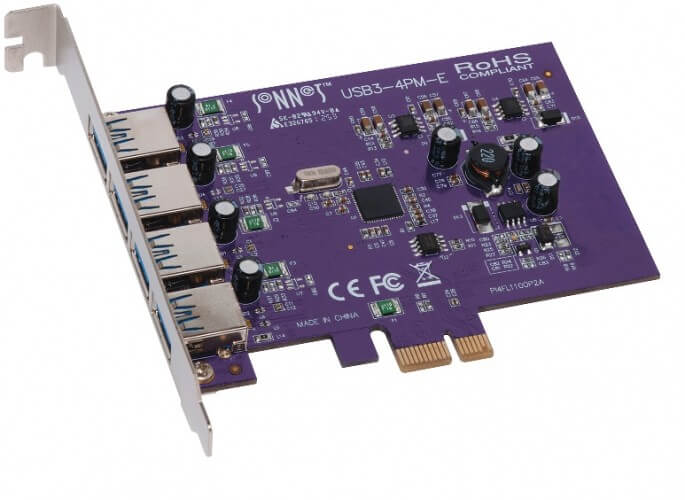 כרטיס הרחבה 4 חיבורים Allegro USB-A 3.2 Gen 1 PCIe אפור SONNET 0732311009440