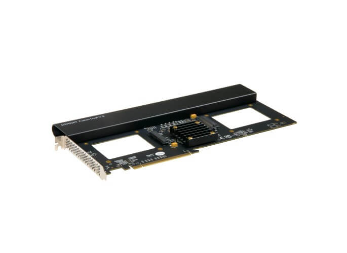כרטיס הרחבה Fusion Dual U.2 PCIe - SSD לא כלול SSD בצבע שחור SONNET 0732311013003