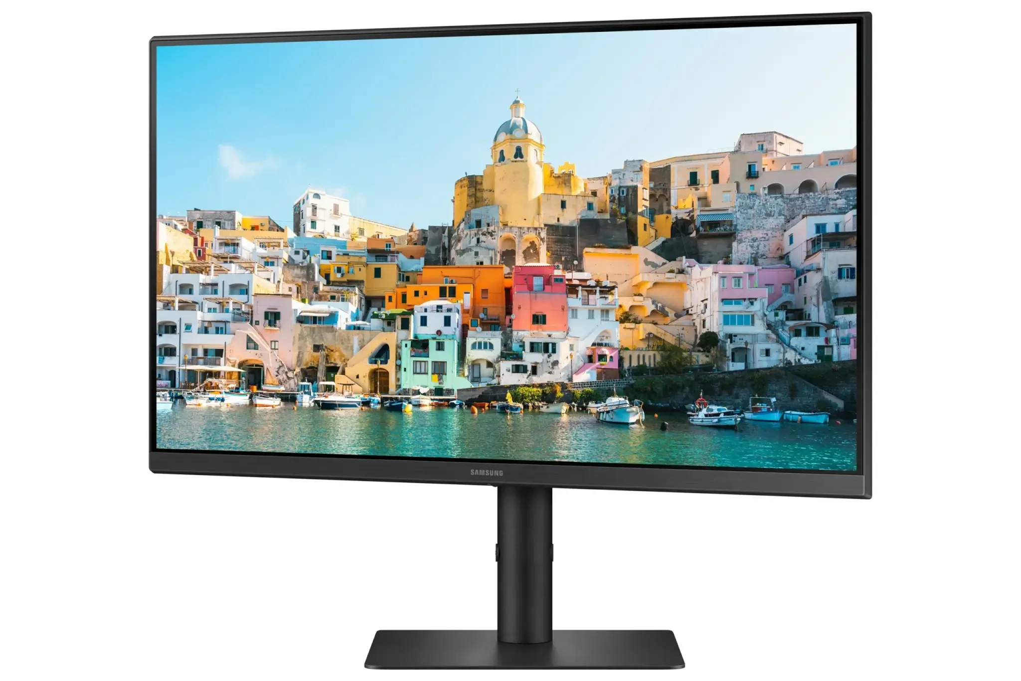מסך מחשב 23.8 שטוח פאנל IPS עם שוליים דקים SAMSUNG S24A400UJM 75Hz FHD