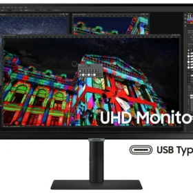 מסך מחשב 26.9 שטוח ברזולוציה של 4K UHD ופנל IPS שחור SAMSUNG S27A804UJM Odyssey