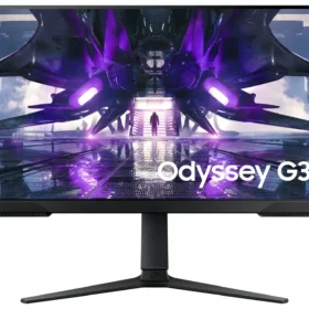 מסך מחשב 27 גיימינג קעור בעל קצב רענון של 165Hz שחור SAMSUNG S27AG320NM Odyssey G3