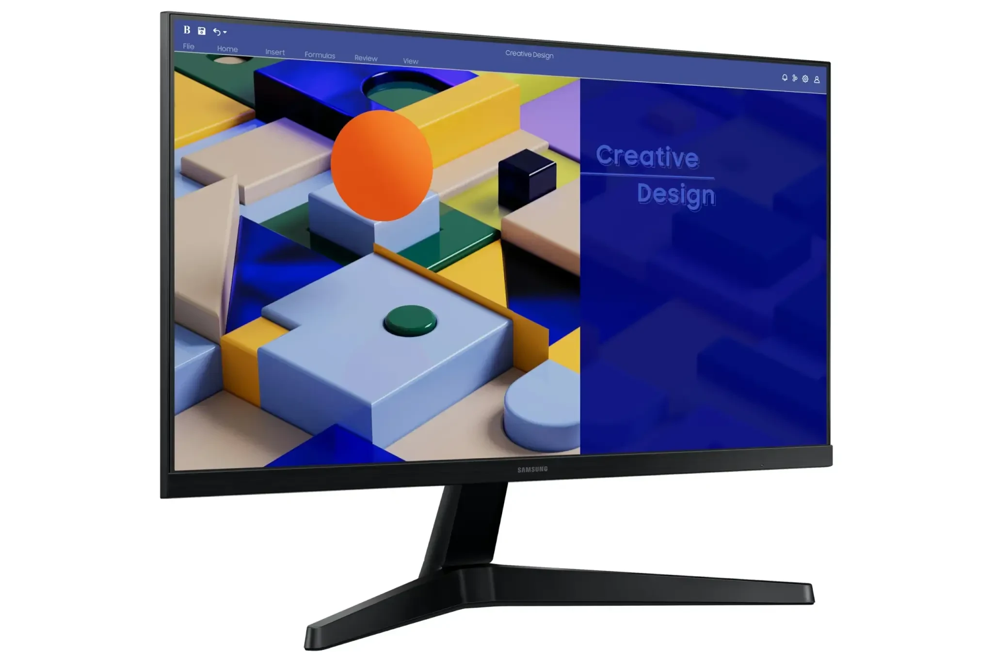 מסך מחשב 27 עסקי שטוח ופאנל PLS שחור SAMSUNG S27C310EAM 75Hz FHD